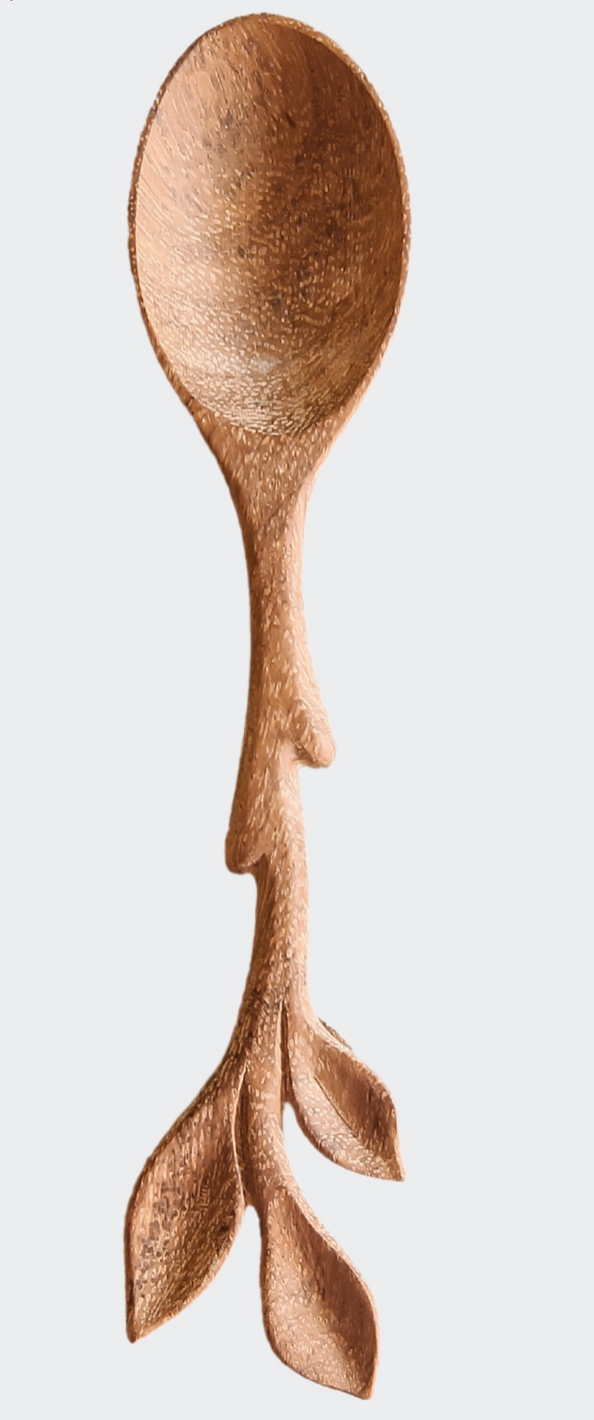 Leaf Handle Wooden Spoon