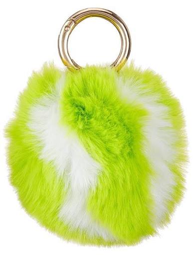 Fluffy Tennis Ball Keychain