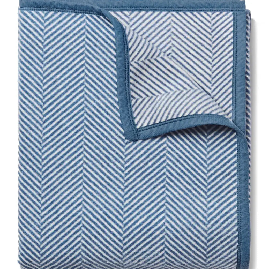 Harborview Herringbone Cornflower Blanket- Chappy Wrap, Original Size
