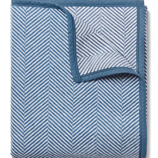 Harborview Herringbone Cornflower Blanket- Chappy Wrap, Original Size