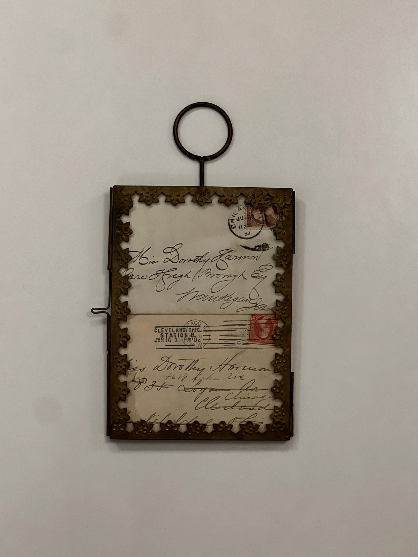 Small Antique Postcard Frame